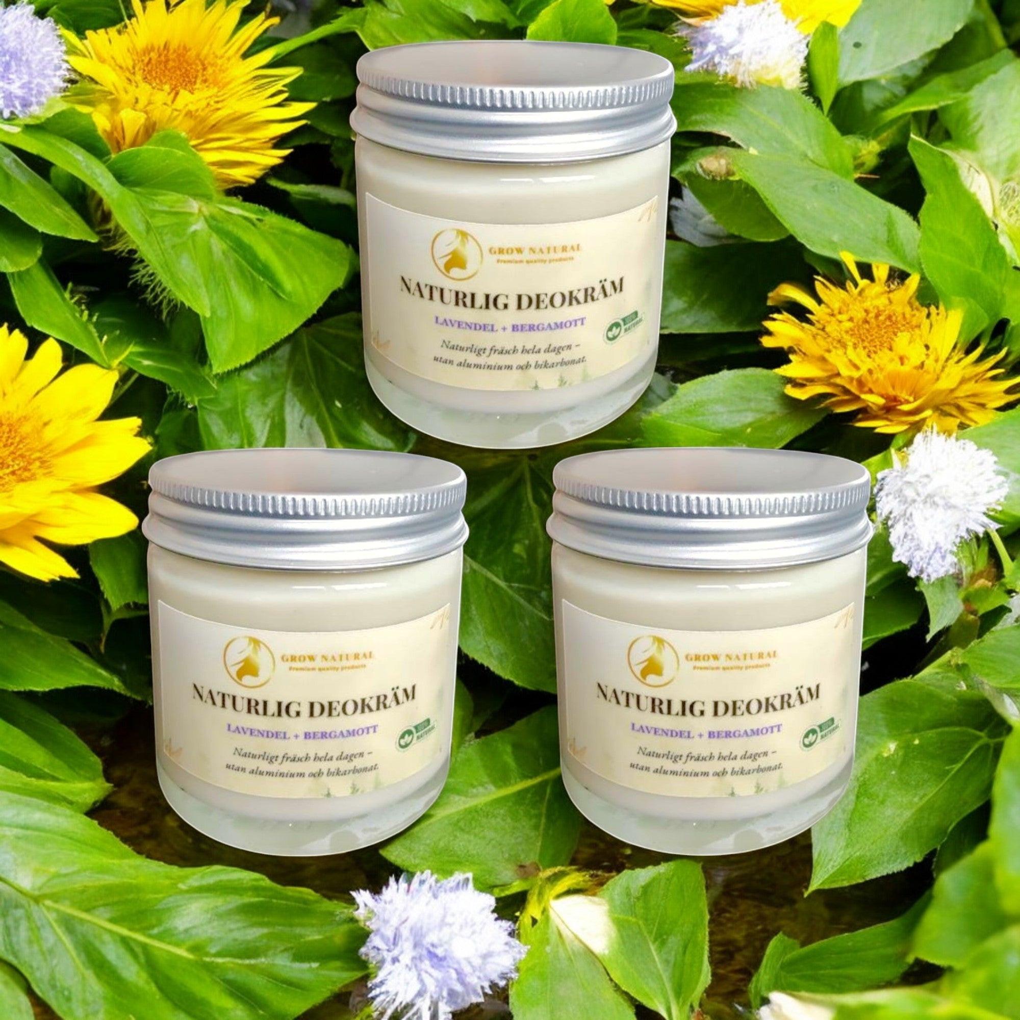 Grow Natural™ - Naturlig Deokräm Lavendel & Bergamott - Grownatural.se