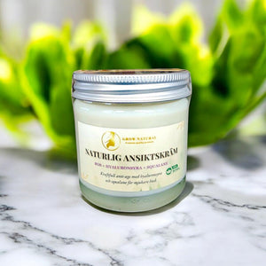 Grow Natural™ - Naturlig ansigtscreme med rose, squalane og hyaluronsyre