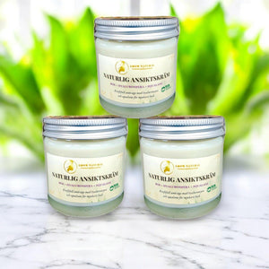 Grow Natural™ - Naturlig ansigtscreme med rose, squalane og hyaluronsyre