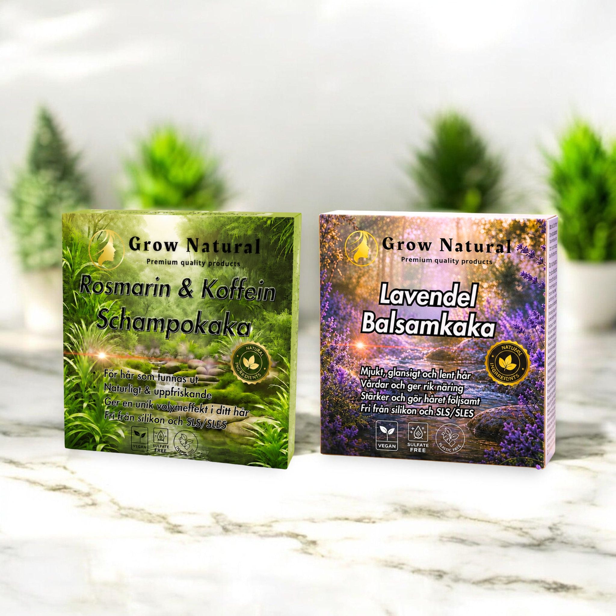 Grow Natural™ - Rosemary & Koffein Shampoo til tyndt hår!