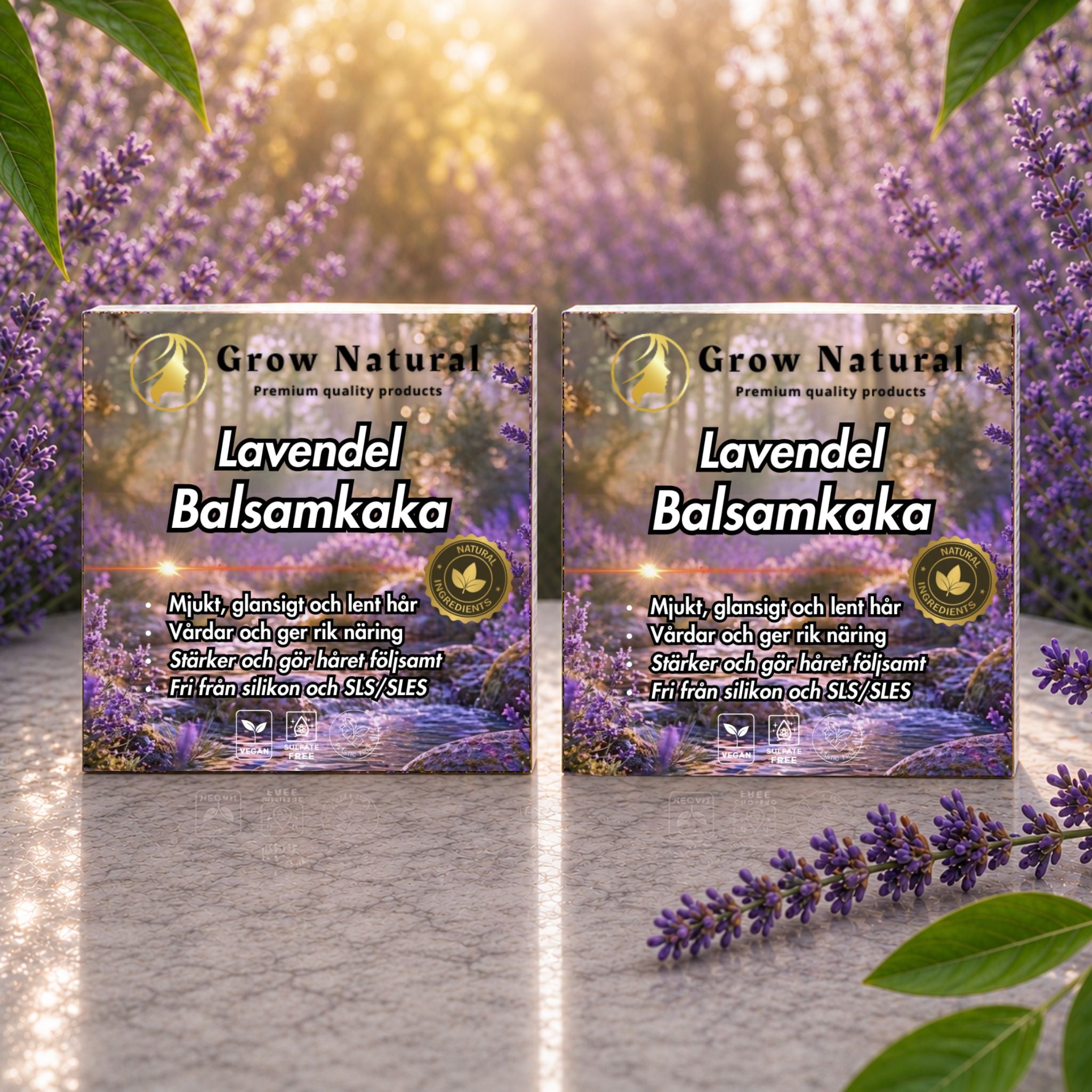 Grow Natural™ – Lavendel Balsam för ett mjukt, glansigt och följsamt hår