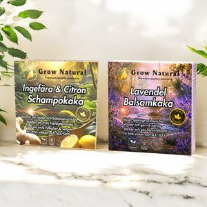 Grow Natural™ - Ingefära & Citron Schampo för intensiv återuppbyggnad!