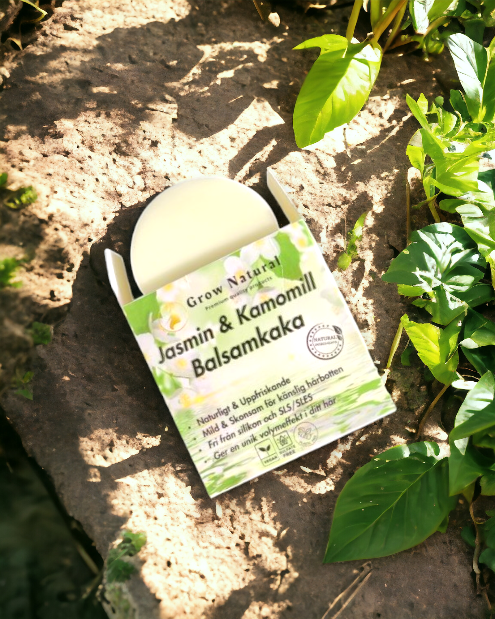 Grow Natural™ - Jasmin & Kamomill Balsam för ett lyckligare hår - Grownatural.se